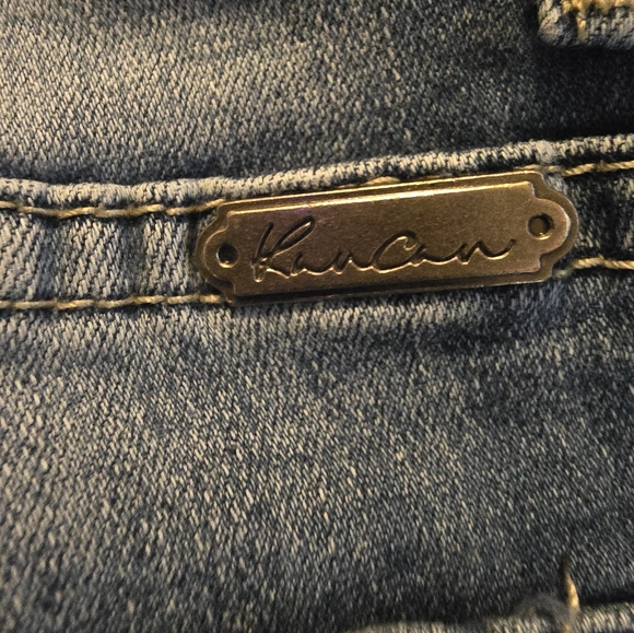 Kancan Distressed Jean Size 13/30 Raw Hem Skinny - Picture 4 of 7